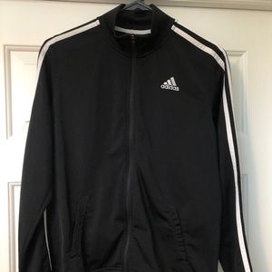 Adidas Three Stripe Zip-Up Jacket
